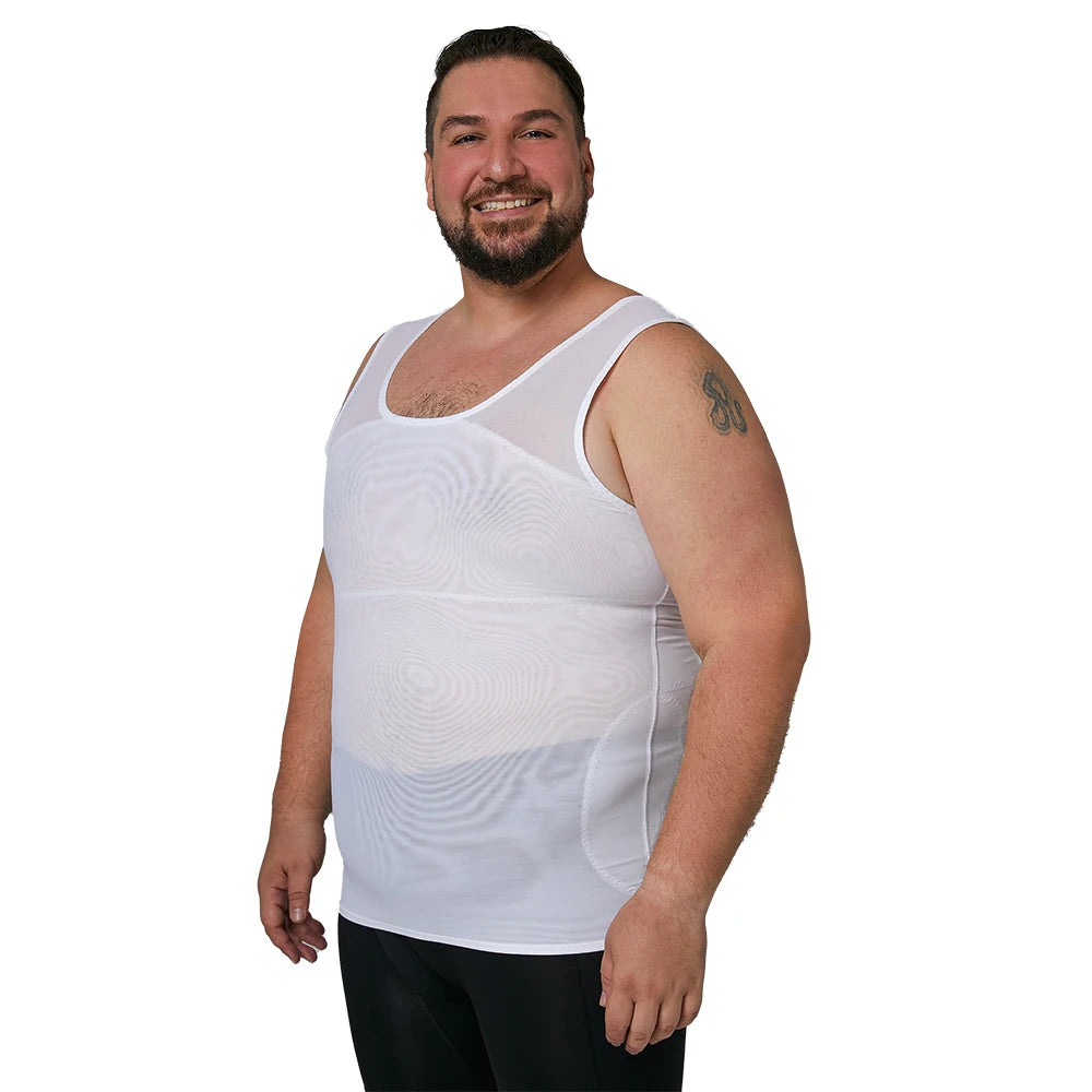 WSBX03  High Quality Original Man Chest Bra Mesh Compression Shirts to Hide Moobs and Gynaecomastia