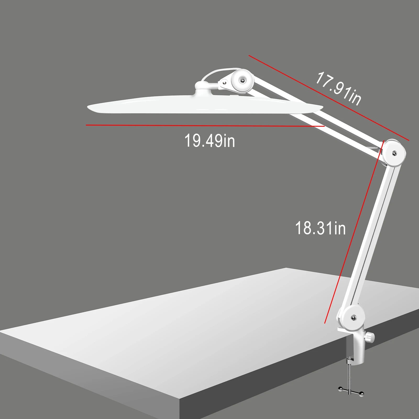 2028 Manicure Supplies Beauty Salon Equipment 3500 Lumen Shadowless Dimmable Led Nail Desk Lamp for Working Dental Laboratory