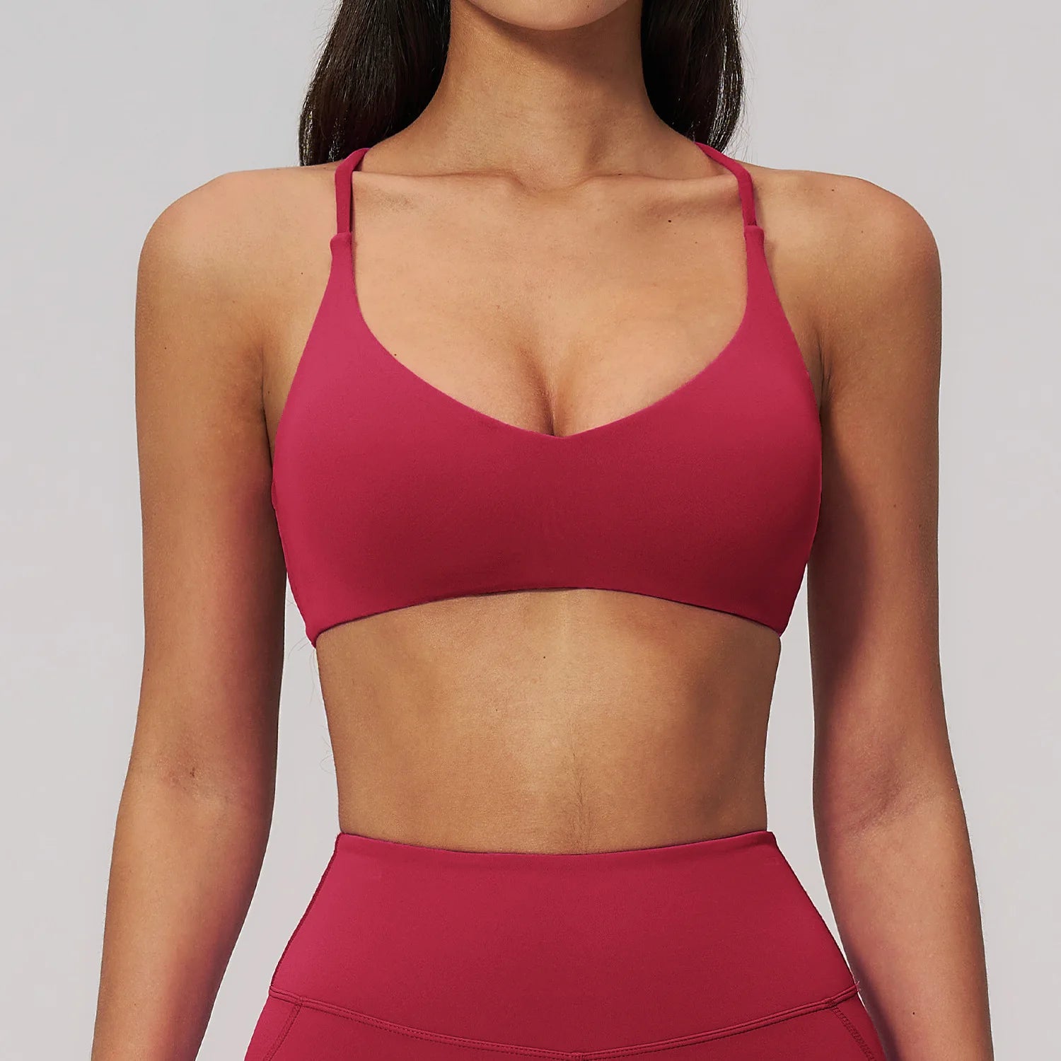 Backless Yoga Suit Halter Neck Tight Quick-drying Fitness Suit High-intensity Sports Suit Female