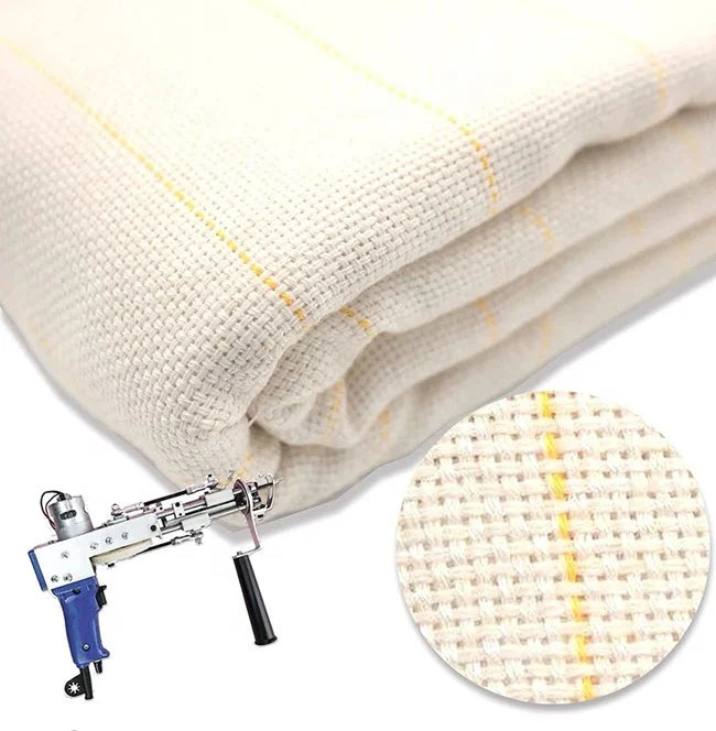 Factory White Embroidery Fabric Roll 2*10m Tufting Rug Backing Cloth Primary Monks Tufting Gun Cloth for Rug Carpet