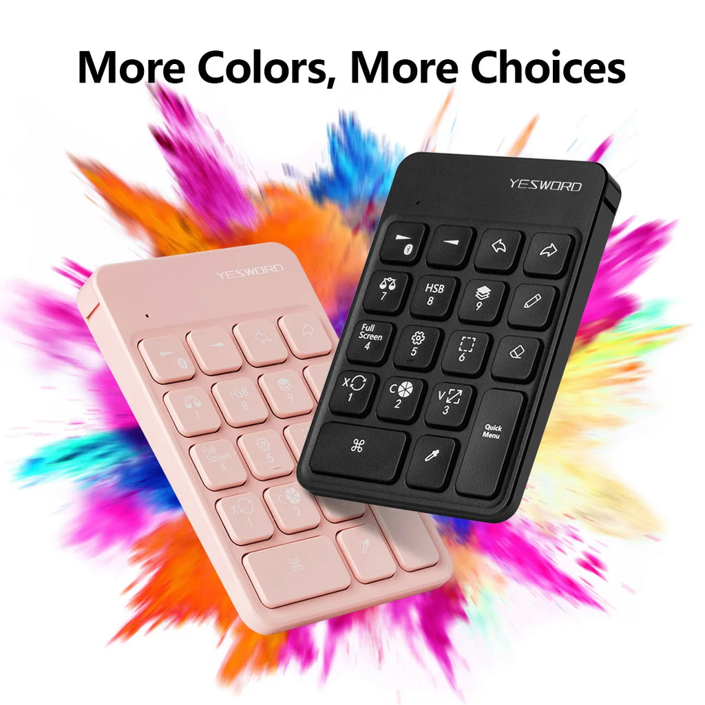 YESWORD Wireless Keyboard for Procreate Bluetooth Drawing for iPad Graphics Tablets Painting 6.5*5.5" Rechargeable PK Aoiktye 2