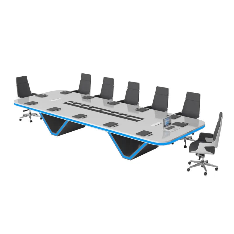 Modern Design Wood Panel Adjustable Height Conference Table for Home Office and Commercial Use Long U V Shape Meeting Desk