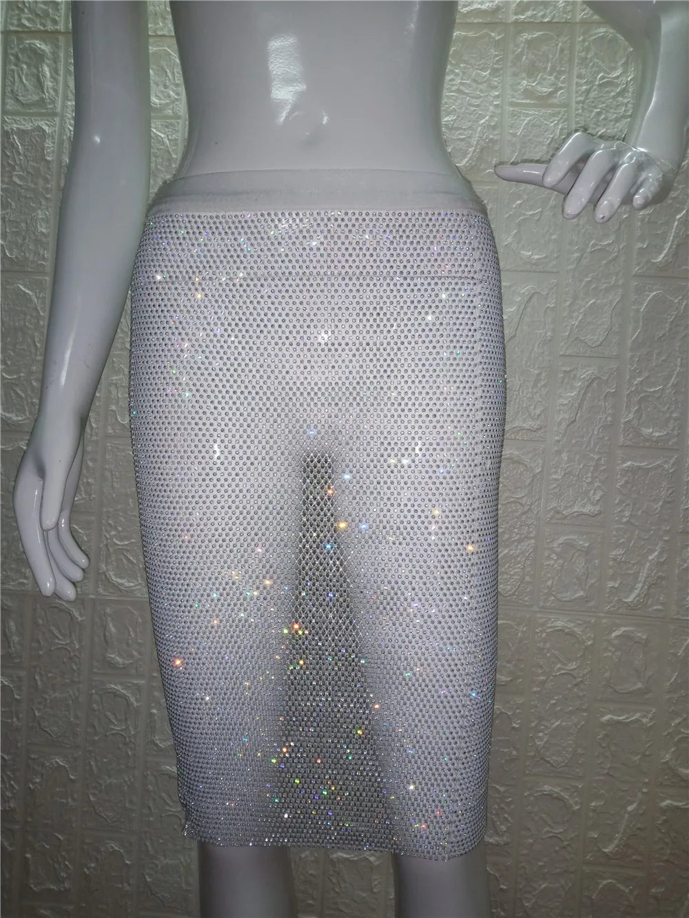 2022 New Arrivals Women Hollow Crystal Fishnet Top Bra With Rhinestone Diamond Crop Top Women