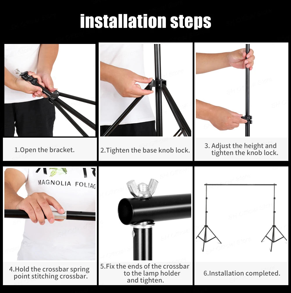 Background Stand Photography Photo Video Studio Backdrop Background Stand Party Accessories Telescopic Backgrounds Studio Photo