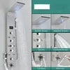 Modern OEM ODM DIY Customized Wall Mounted Bathroom Shower Faucet Mixer Tap Stainless Steel SPA Back Jet Massage Shower Panel