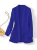 X818 # Best-selling Spring Autumn Women Jackets Elegant Temperament Solid Color V-Neck Long Sleeve Suit Blazers for Women