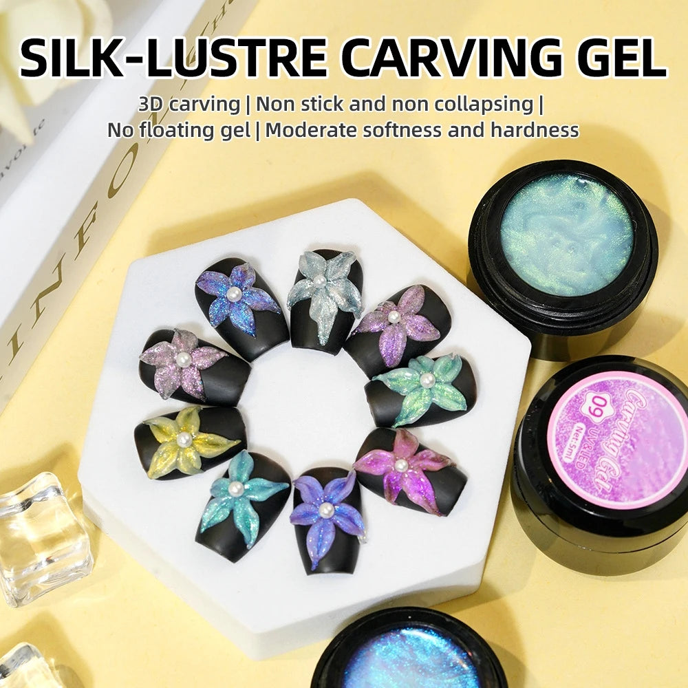 HONEY GIRL Solid Painting Builder Sculpting Gel Nail Factory Apply Nail No Hema Free Aurora Carved Hard Gel Extension Gel