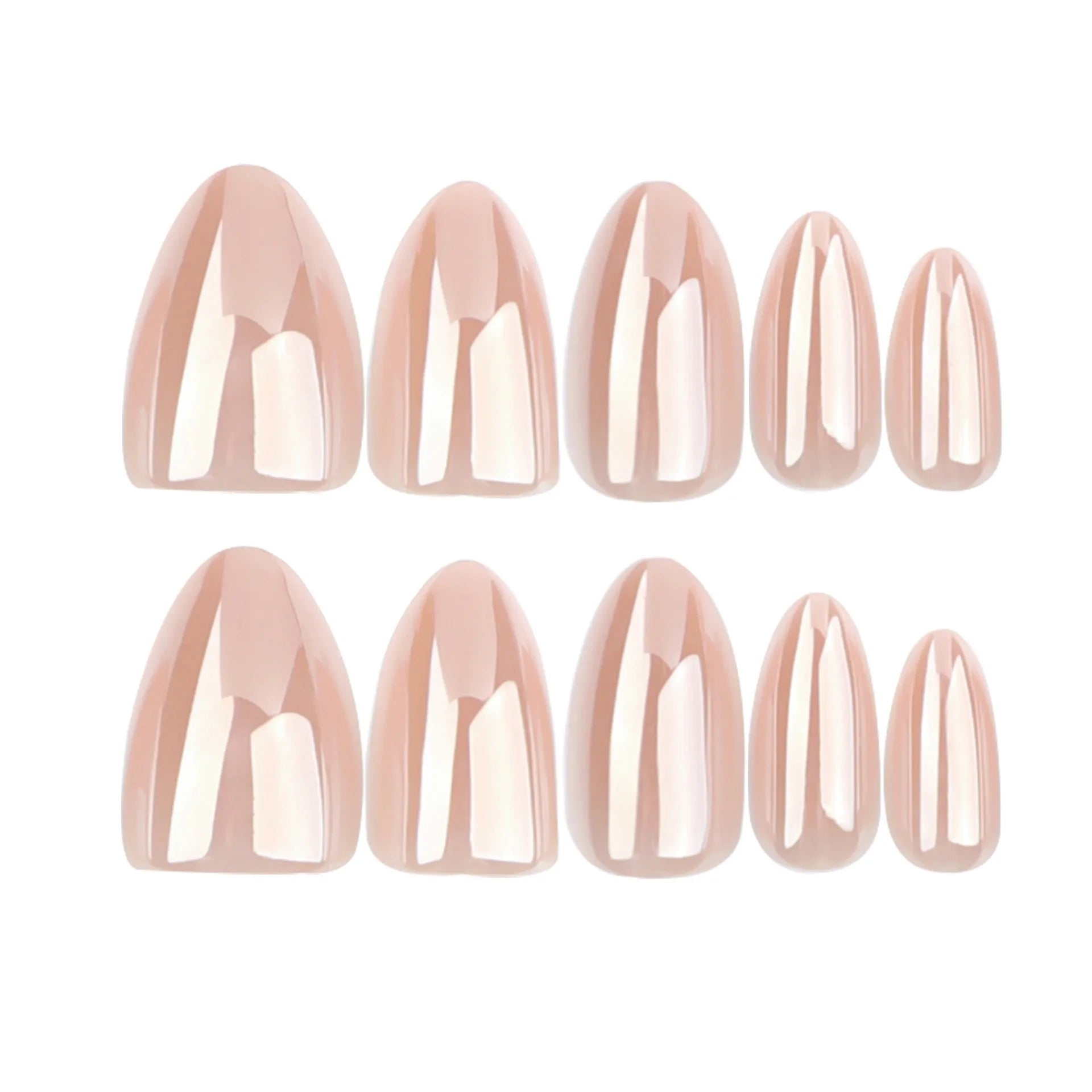 30 Pcs French Minimalist High-end Feel Coated Short Almond Shape Acrylic Press on Nails Customize Dropshipping False Nails GD11