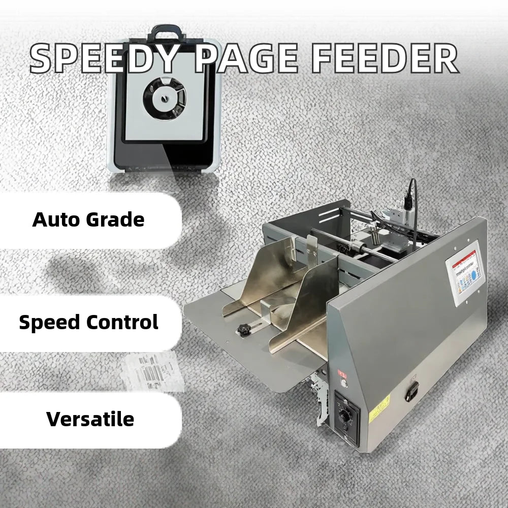 Adjustable Speed Automatic Pager Machine Desktop Inkjet Printer Plastic Friction Feeder Belt for Printing Flex Egg Material New