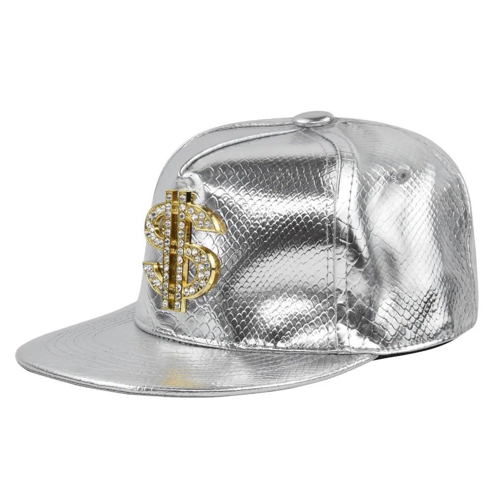 Hip-hop cap The cross Jesus metal label Fashion Break dancing Street dance Flat brim hat cap Hip Hop Fitted Cap Youth tide cap