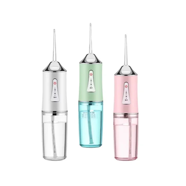 Portable Mini IPX7 Cordless  Water Dental Flosser for Teeth 3 Modes 4 Nozzle Tooth Cleaner Oral Irrigator Water Flosser