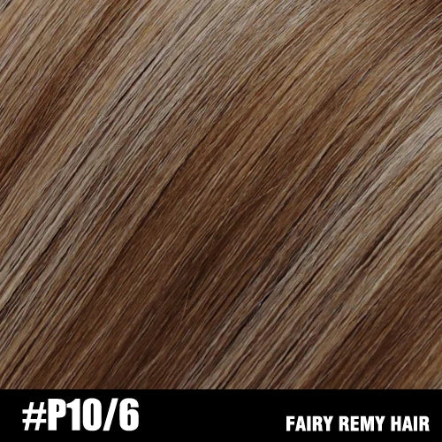 Fairy Remy Hair 20-22" Remy Keratin Flat Tip Human Hair Extensions Straight Capsules Natural Pre Bonded Hair 0.8g/Strand