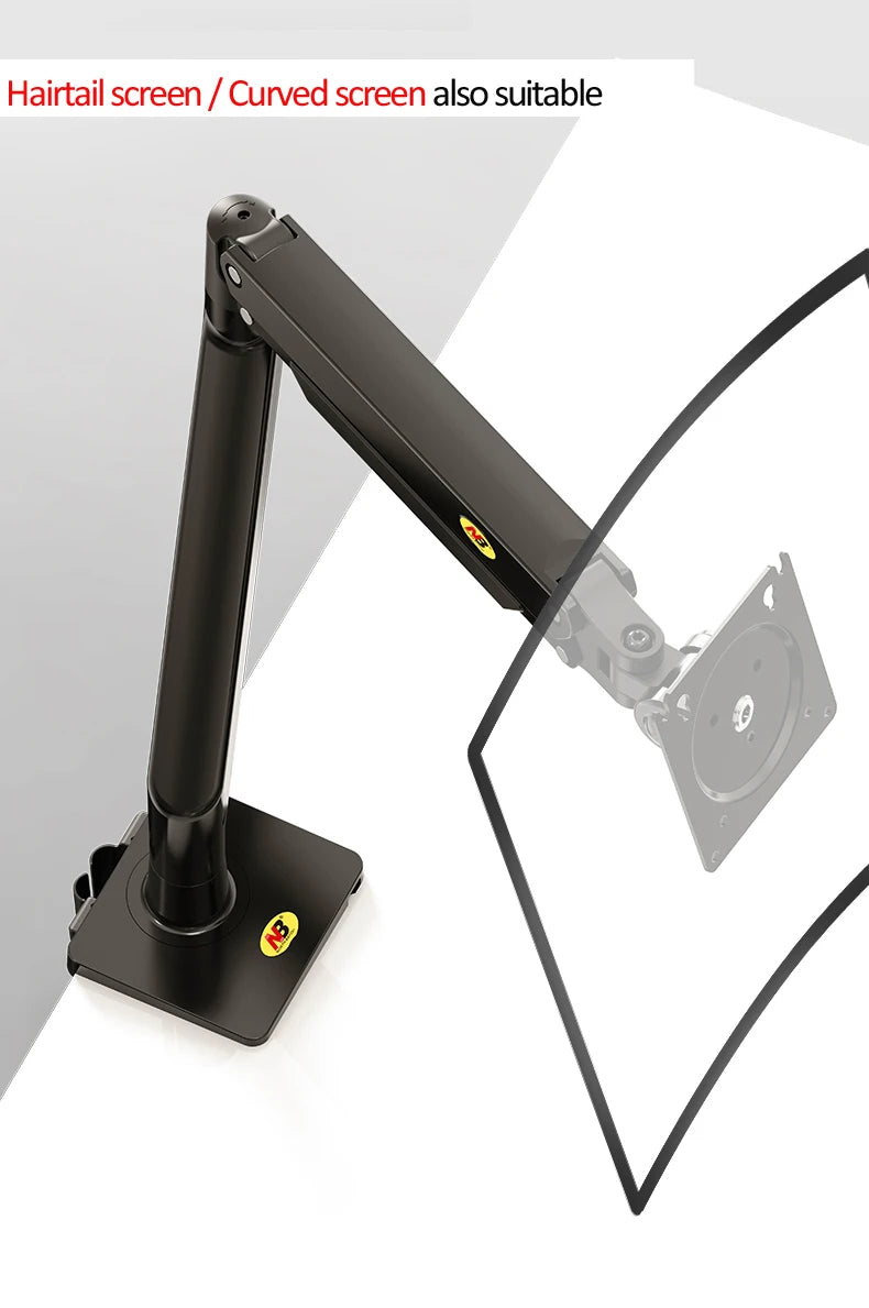 NB G40 G42 G45 Gas Spring Arm 22'-40' Screen Desktop Monitor Holder 360 Rotate 3-15kg 3-12KG Arc Screen/Ultra Wide Flat Screen