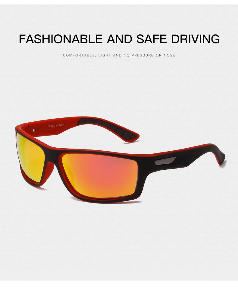 DOHOHDO New Luxury Polarized Sunglasses Men Car Driving Anti-Glare Sun Glasses For Male Colorful Film Series UV400 Gafas De Sol