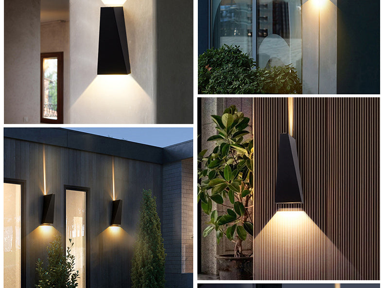 Outdoor LED Wall Lamp 6W 10W IP65 Waterproof Aluminum Wall Lights Porch Garden Fence Indoor Modern Nordic Sconce Lamps AC85-265V