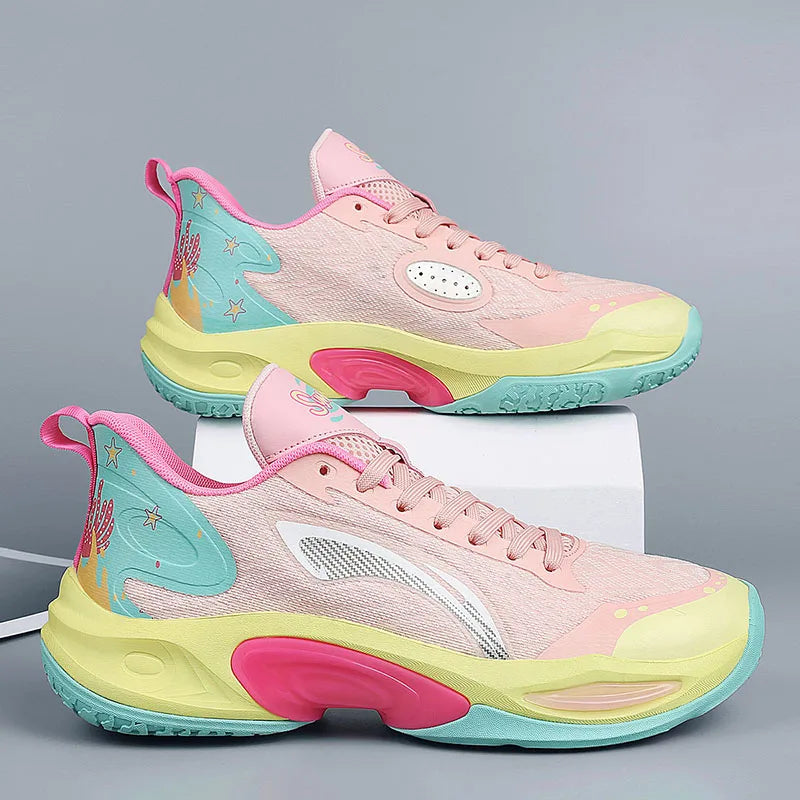 Factory Supply Wholesale High Quality Custom  Non-Slip Sports Shoes Rubber/EVA Insole Fashion Men and Women Basketball Shoes