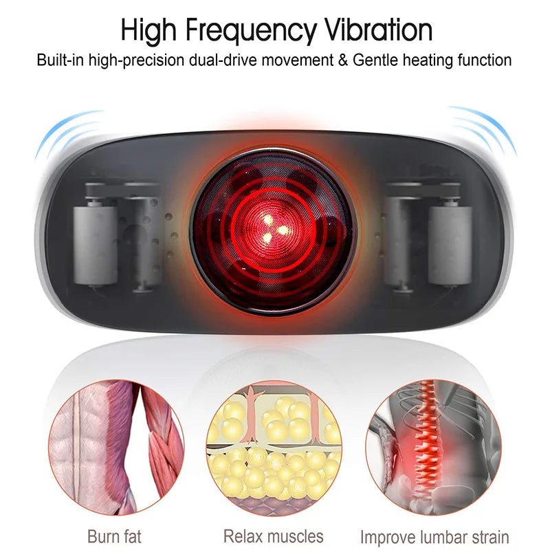 Slimming Belt Weight Loss Machine for Women Vibration Abdomen Massager Belly Fat Burner 4 Massage Modes Promote Digestion