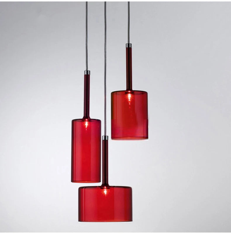 Modern Glass Pendant Lights - Minimalist Hanging Lamps for Dining Room, Bar, Bedroom & Bathroom Ceiling Lighting
