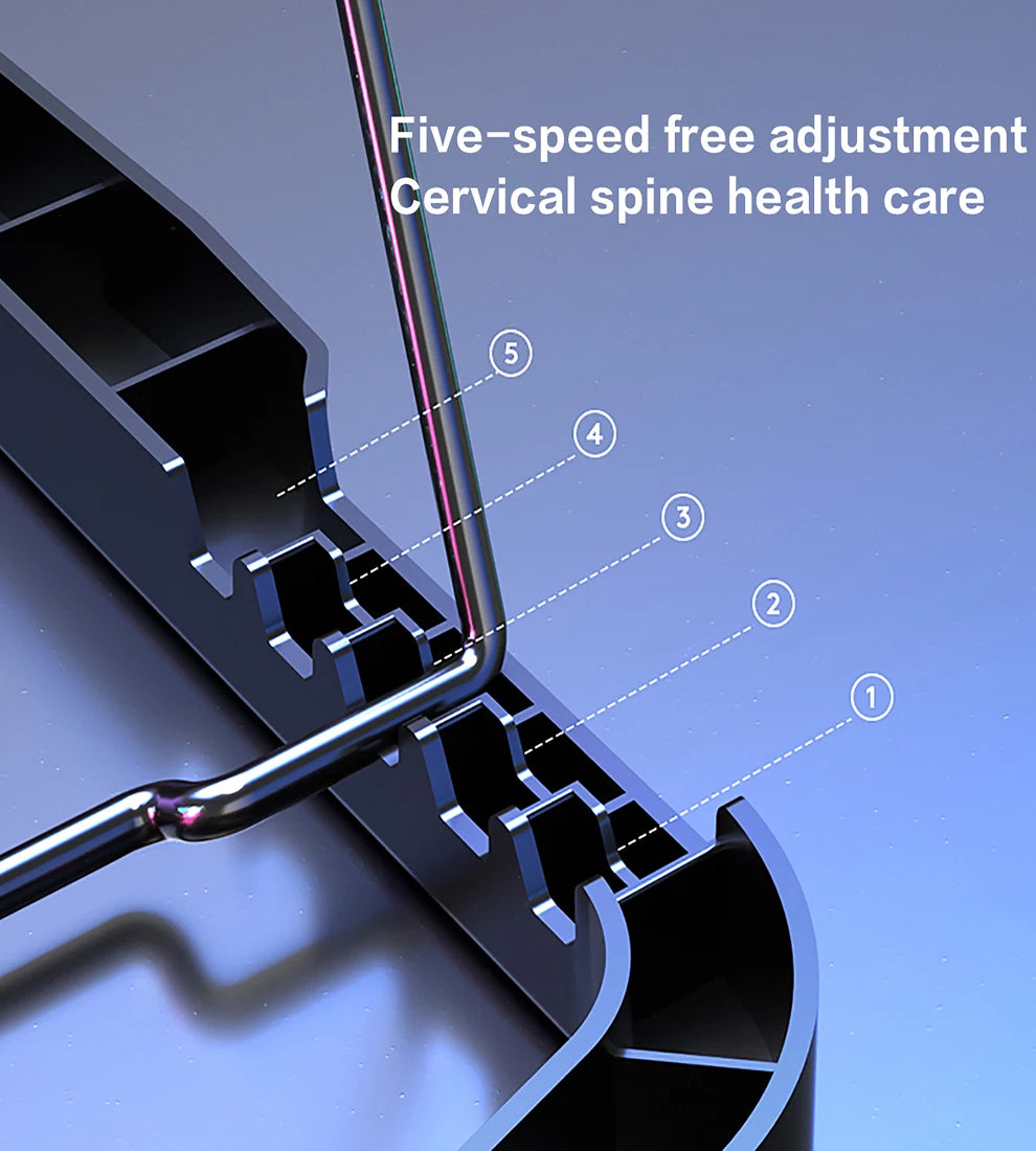 Gaming Laptop Cooling Pad with 4 Cooling Fans,Laptop Fan Cooler Pad for 17.3 Inch,Notebook Cooler Stand with 5 Height Adjustable