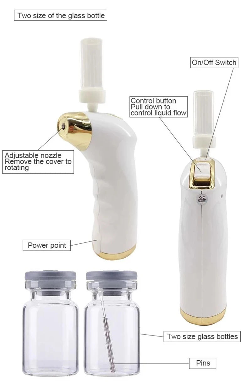 HandHeld Beauty Oxygen Machine Nano Sprayer Hydrating Facial Moisturizing Rejuvenation Skin Facial Hydration Machine Injection