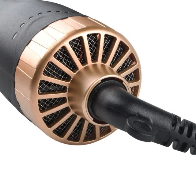 Factory Price 3-in-1 Professional Round Electric Rotating Portable Hot Heat Air Hair Dryer Brush Straightener Comb Blowout Brush