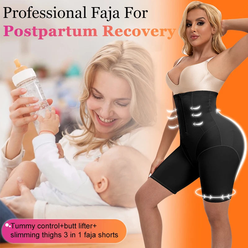 Women High Waist Trainer Body Shaper Panties Tummy Belly Control Body Slimming Control Postpartum Recovery Shapewear Panty