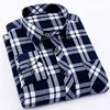 RNSHANGER Autumn New Mens Plaid Shirt Casual Male Business Office Red Black Checkered Long Sleeve Plus Size Shirts 4XL 5XL