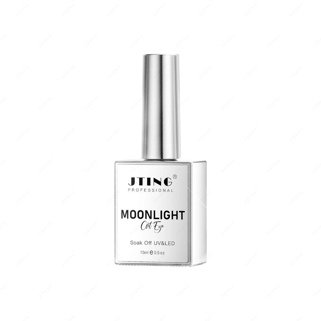 JTING Newest 4colors Universal Silver Moonlight Cat Eye Nail Gel Polish Set Magnetic Crystal Diamond Cat Eye Gel Polish