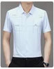Liu Ming New Custom Wholesale Summer Vintage Men Casual Turn Down Collar Business Short Sleeve Shirts