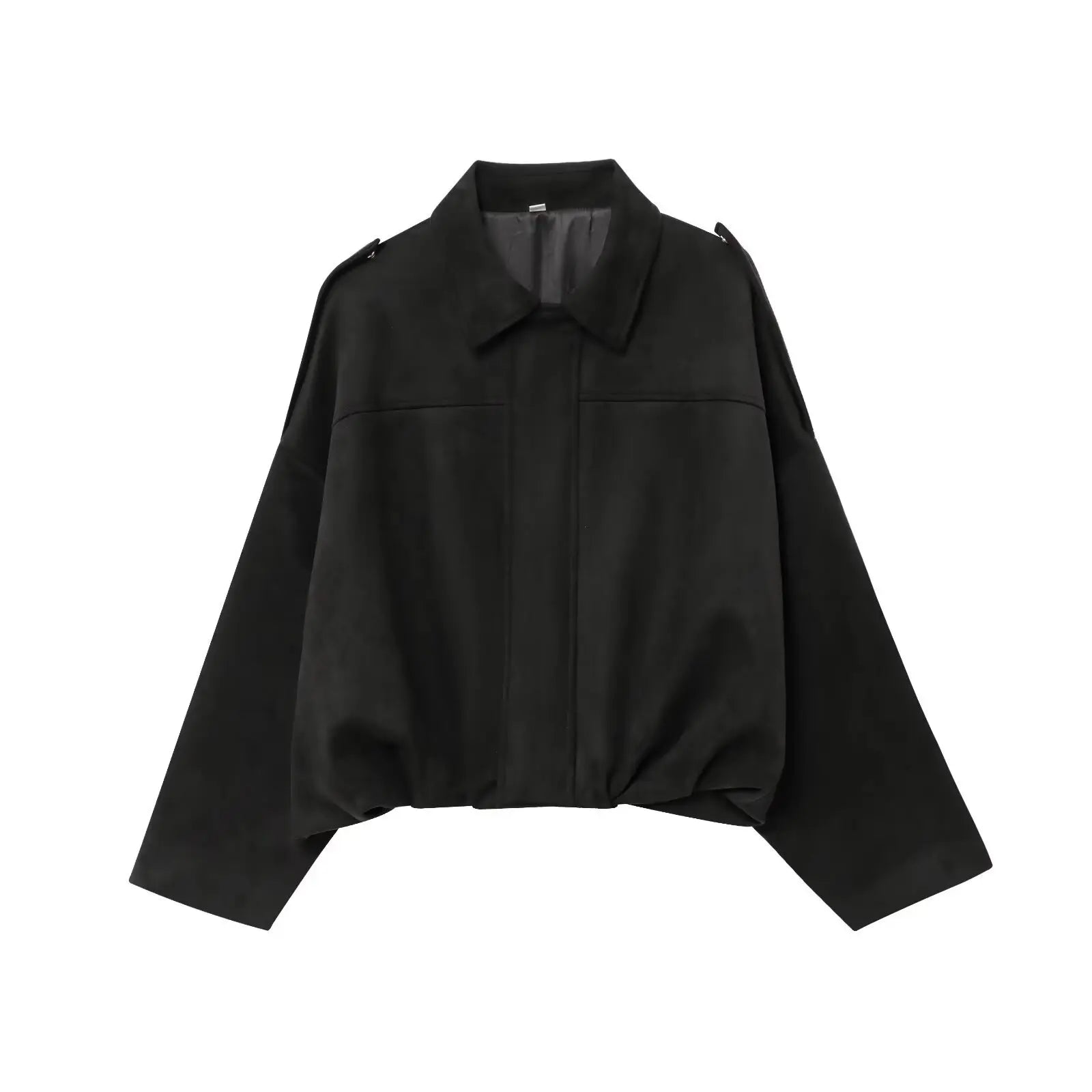 2025 Summer New Women's Elegant Loose Jacket Cross-Border Source All-Match Simple Lapel Long-Sleeved Casual Style
