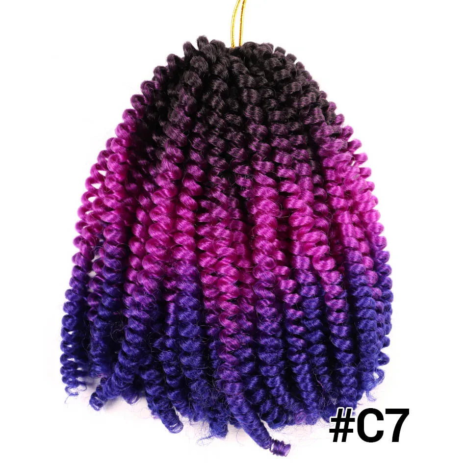 Ombre Spring Twist Braiding Hair Synthetic Crochet Braids Passion Twist Pre-Twist Crochet Hair Extensions Jamaica Bounce Twist