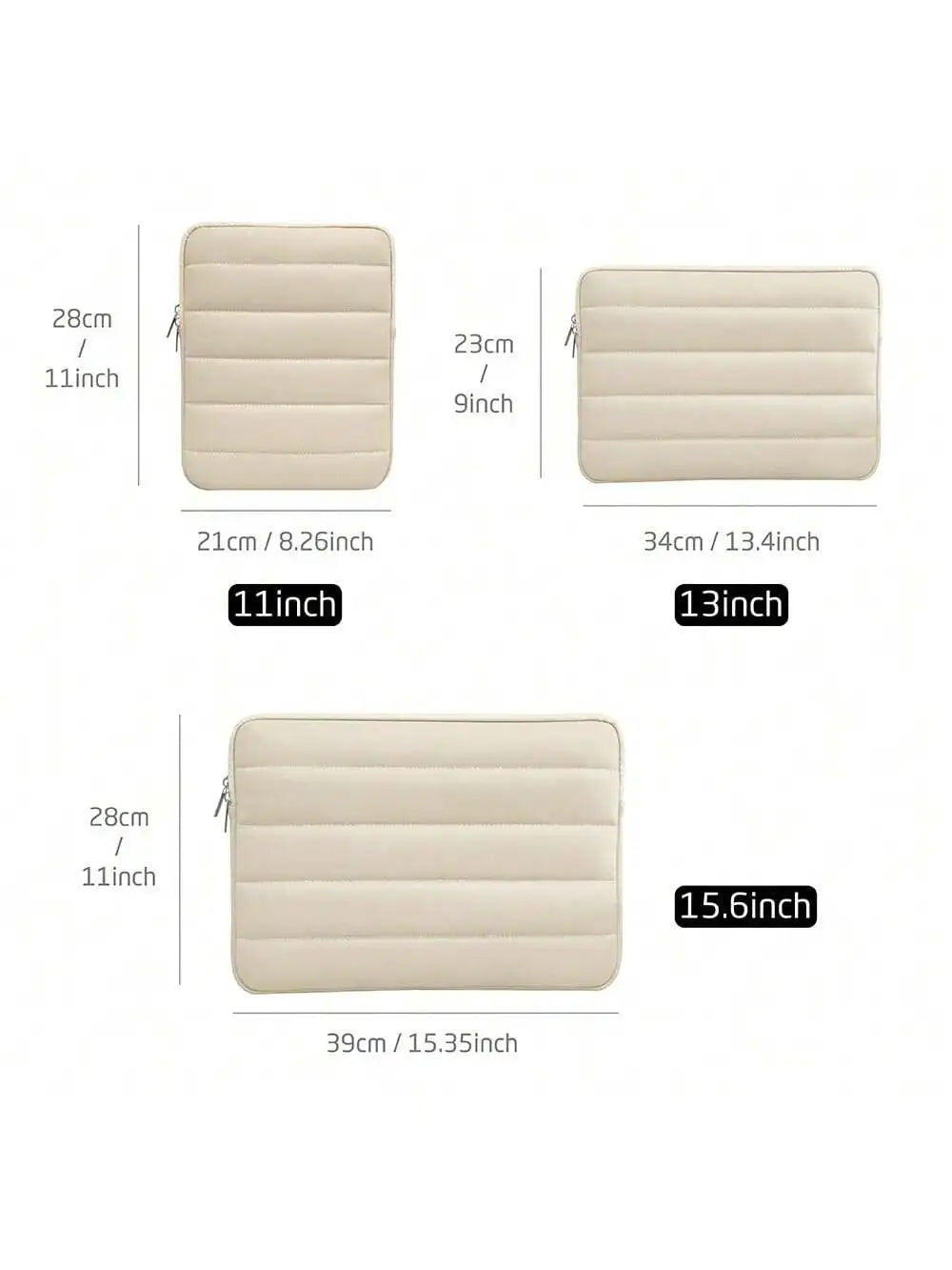 Puffy Laptop Sleeve Cute Tablet Case Fit in 11/13/14/15.6 Inch Soft Inner Bag Protective Laptop Cover Bag Laptop Carrying Pouch