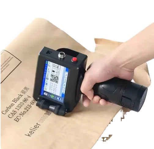 Handheld Inkjet Printer Portable Date Coding TIJ Printer Semi-Automatic Numbering Machine New Fast Dry Ink 1 Year Warranty