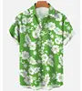Full Printing Hawaiian Blouse Sublimation Summer Wear Casual Digital Print Button up Short Sleeve Men's Beach Hawaiian Shirts