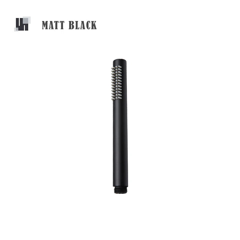 Chrome Matt Black Handshower Head 150cm Stainless Steel Shower Hose Brass Bracket Shower Head Wall Mounted Shower Accessories