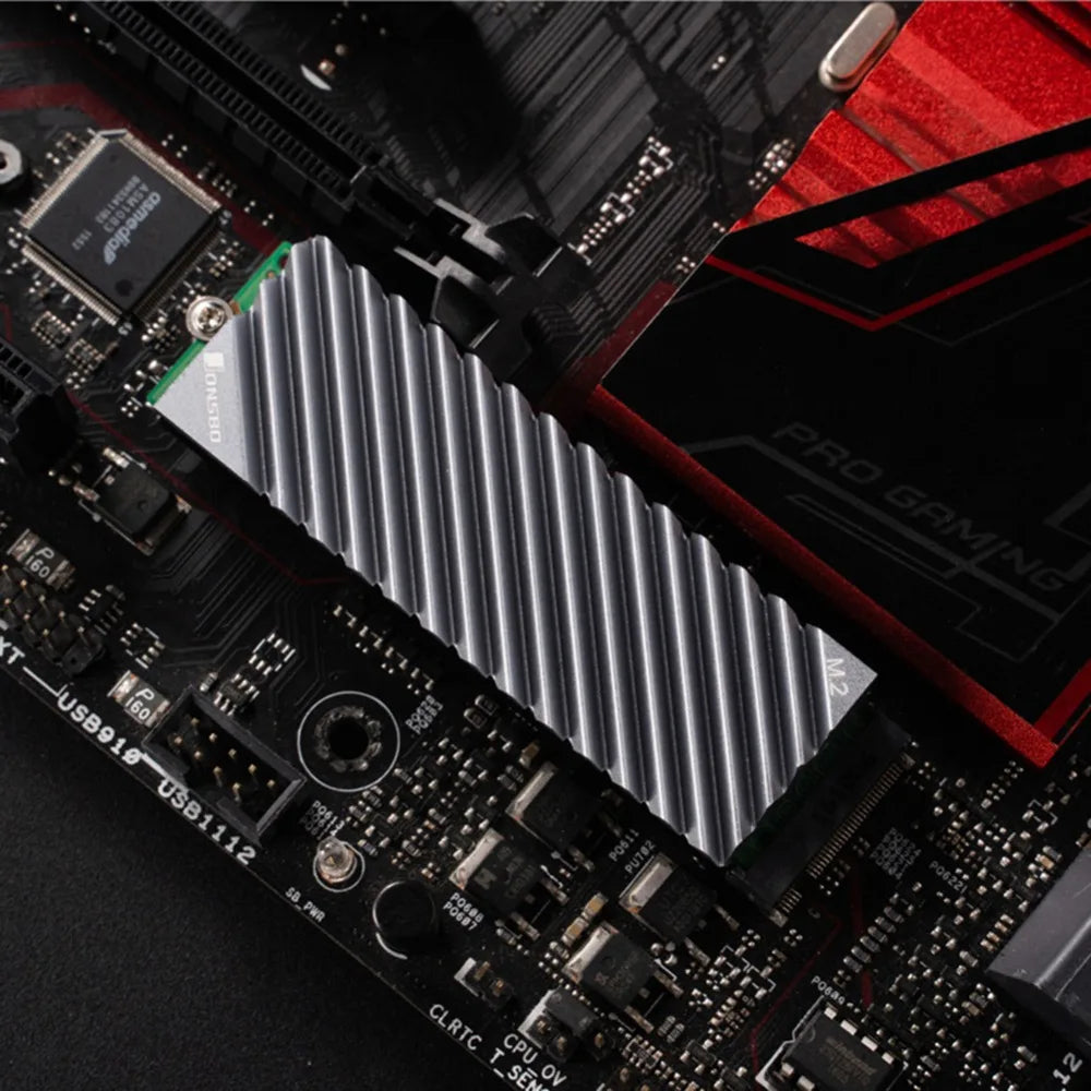 Okvyuan M2 SSD NVMe Heat Sink Jonsbo M2 2280 Solid State Hard Disk Aluminum Heatsink with Thermal Pad for Desktop PC Accessories