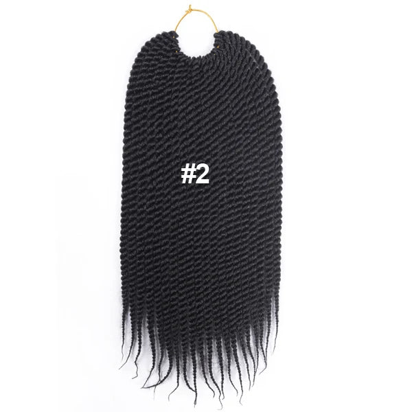 TOMO 14" 18" 22" 22 Roots Synthetic Senegalese Twist Hair Crochet Braids Crochet Hair Extensions Ombre Red Braiding