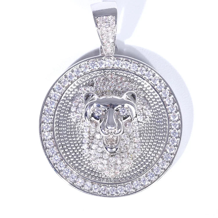 Wholesale Price Ready to Ship Gold Plated Pendant VVS Moissanite Diamond 925 Sterling Silver Charms Pendant for Necklace Jewelry