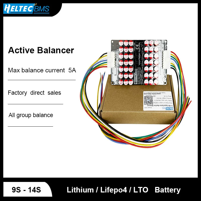 Heltec Wholesale Active Equalizer Balancer 5A 3S-21S 4S 6S 7S 8S 14S 16S 17S  20S 21S Lifepo4/Lipo/LTO Battery Energy Capacitor
