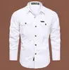 Multi-pocket Long Sleeve Outdoor Shirt Hiking Shirts Regular Fit Jacket Mens Casual Big Size Cargo Shirt