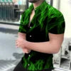 Wholesale Flower Hawaiian Casual New Men's Fashion Beach Summer Printed Short-sleeved Men Shirt