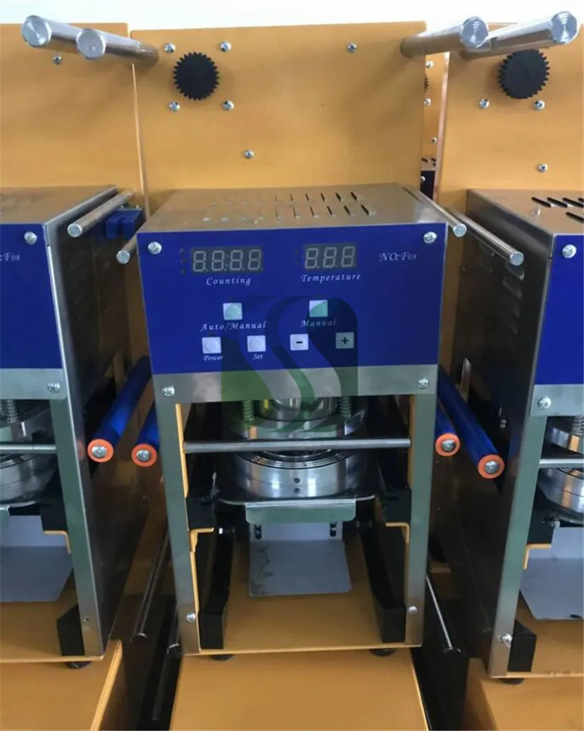 Automatic cup sealing machine for milk tea shop Bubble tea cup sealer Boba machine plastic cup sealer boba cup Capping machine