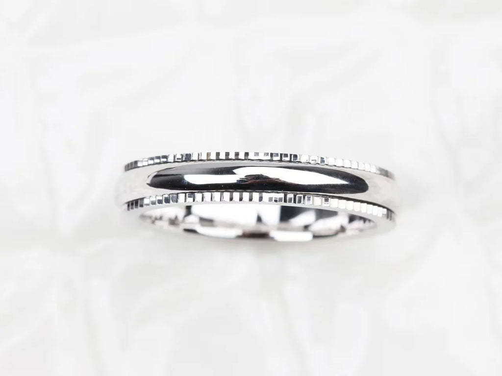 Jingzhanyi Jewelry Factory's Customizable K Gold Wedding Ring PT950 Bead-Shaped Platinum Male Ring Diamond Rings