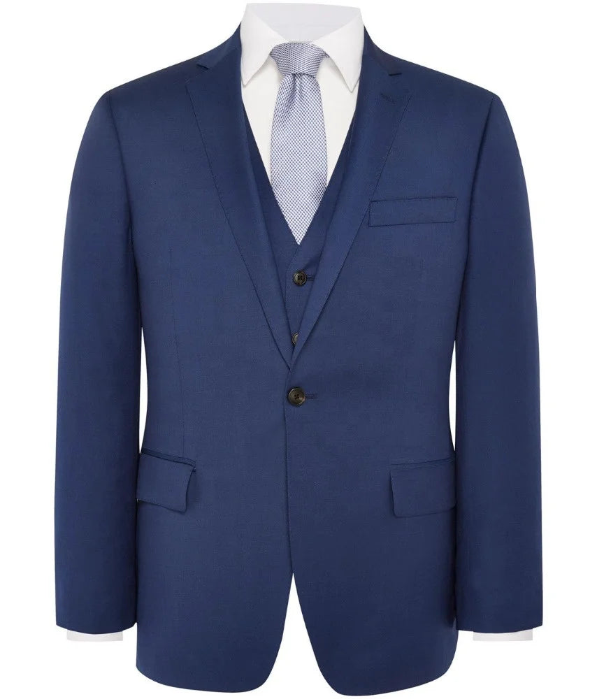 Latest Design Best Quality Men's Suit 240g Worsted Fabric V-neck Collar Anti-Wrinkle Waterproof Features Polyester/Cotton