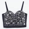 Factory Self-Selling Fashion Push up Breathable Sling Tube Top Beaded Glass Cover Crop Top