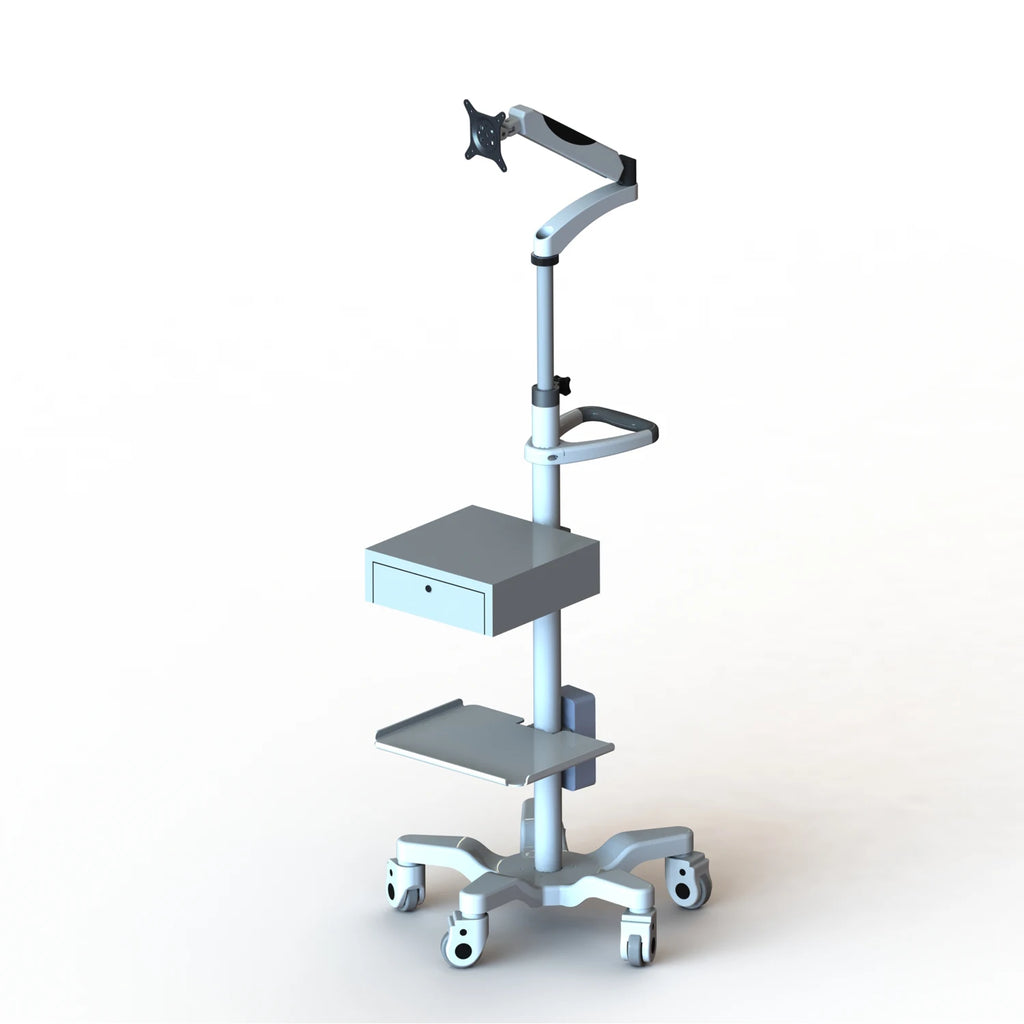 Variable Height 360 Degree Angle Flexible Mechanical Arm Telescopic Adjustment Dental Medical Service Trolley Cart Hospital Use