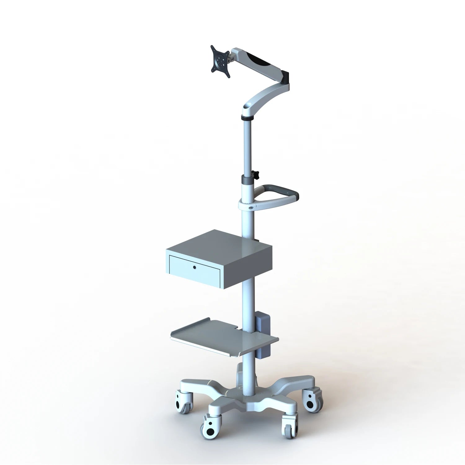 Variable Height 360 Degree Angle Flexible Mechanical Arm Telescopic Adjustment Dental Medical Service Trolley Cart Hospital Use