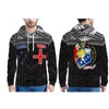 Men's Hoodies Custom Blue Polynesian Pohnpei Tribal Designer Sweater Boy Casual Oversized Hoodies Sweater