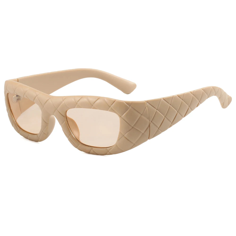 Superhot Eyewear 20524 Fashion 2024 Retro Y2K Rectangle UV400 Outdoor Vacation Shades Sunglasses