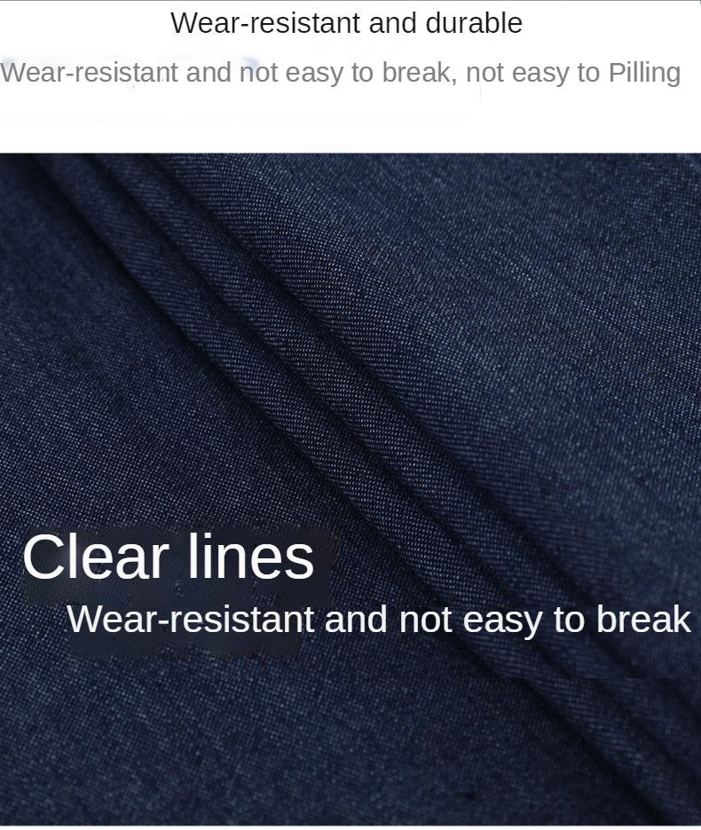Washed Denim Fabric By The Meter for Sewing Jeans Shirts Clothing Polyester Cotton Diy Thin Thickend Micro Stretch Plain Summer